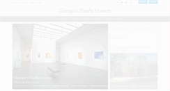 Desktop Screenshot of okeeffemuseum.org